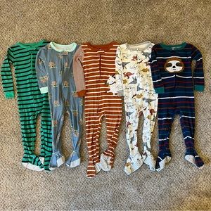 Bundle of FIVE Carters Pajamas
